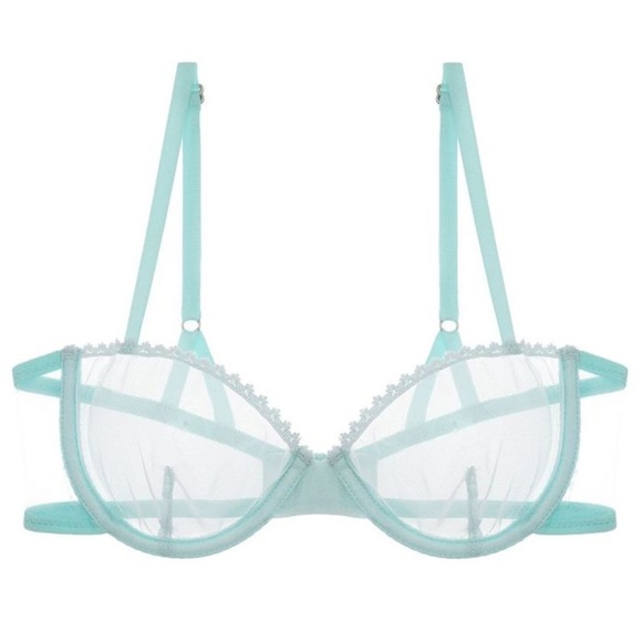 NWT Taryn Winters Kharis Sheer Demi Bra (32B) - Picture 1 of 2